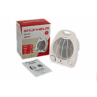 Тепловентилятор спіральний GRUNHELM 2000 Вт дуйчик обігрівач