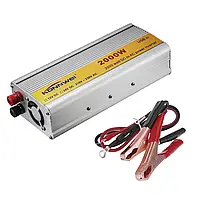 Перетворювач напруги інвертор Konnwei 24V-220V DC 2000 W Silver