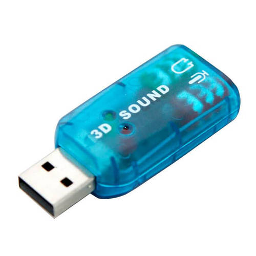 Звуковая карта USB-3.5 mini jack 5in1 blue, цена 110 грн — Prom.ua (ID ...