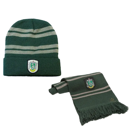 Шапка та Шарф Слизерин Гаррі Поттер OLOEY акрил зелений