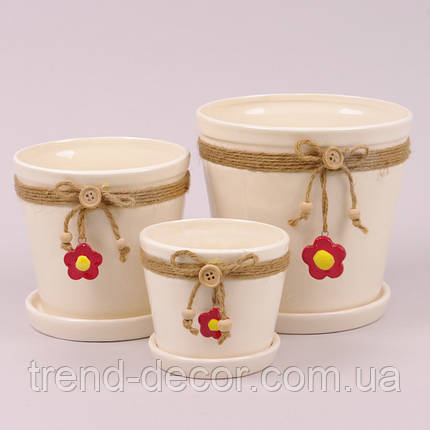 Горщик керамічний К25.001 1л., фото 2