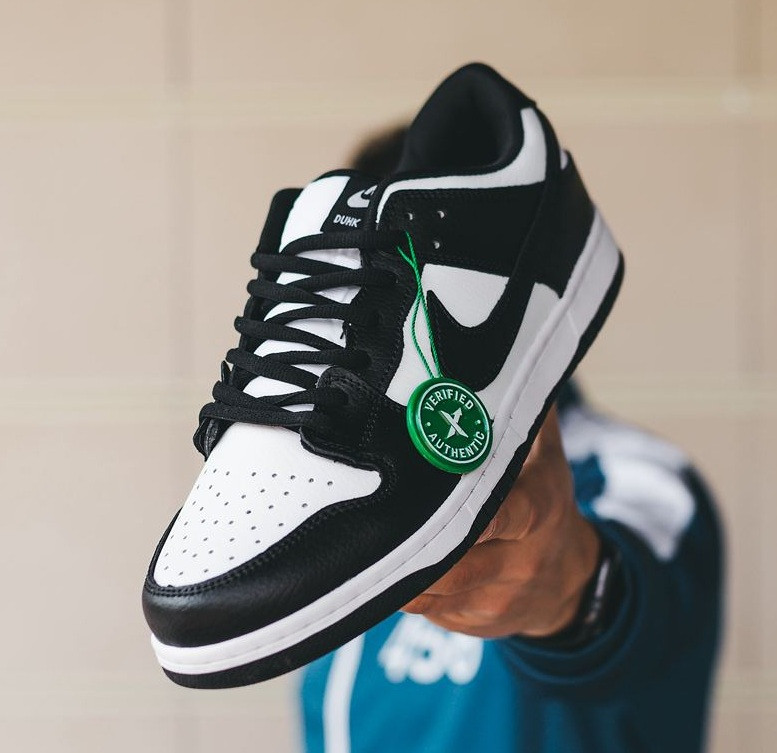 Чоловічі кросівки SB Dunk Low Retro весна осінь демісезонні (чорні з білим). Живе фото. Данки найк, фото 1