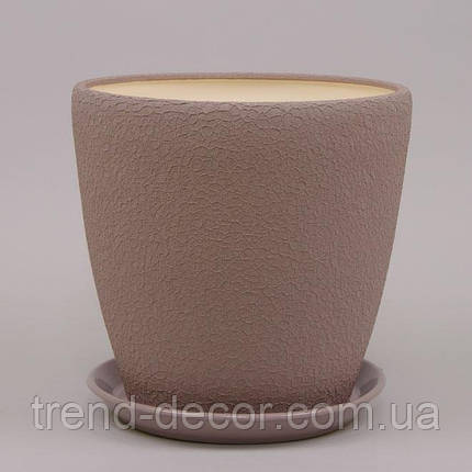 Горщик керамічний Грація шовк аметистовий 30л., фото 1