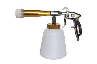 Пістолет пневматич.''Tornado''для хімчистки а/м з мідною трубкою подачі миючого ср-ва і щіткою-насад