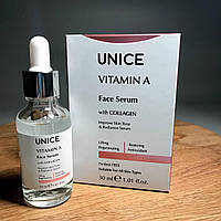 Сыворотка для лица Unice с коллагеном и витамином А, 30 мл