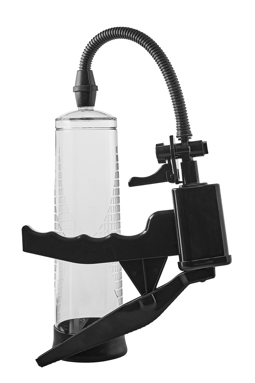 Помпа вакуумная для пениса прозрачного цвета Dream Toys RAMROD PISTOL ...