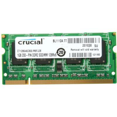 Модуль пам'яті Crucial 1 GB SO-DIMM DDR2 800 MHz (CT12864AC800)