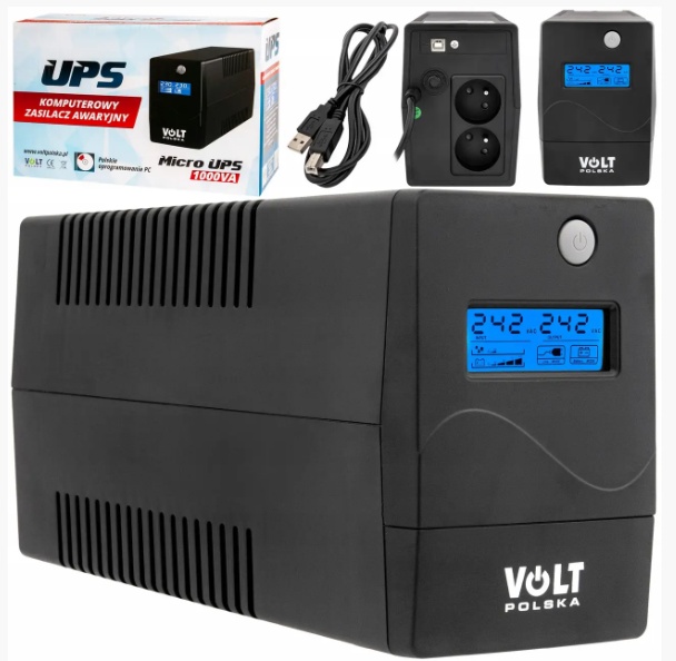 Джерело безперебійного живлення UPS Volt Polska 5UP1000028 1000 VA 600 W