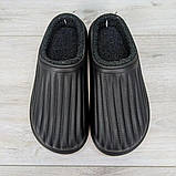 Чоловічі калоші зимові з хутром ЕВА (піна) Dago Style чорні теплі демісезонні сабо 42р = 27,5 см, фото 6