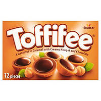 Карамельные конфеты Toffifee с лесным орехом, нугой и шоколадом 100 грамм