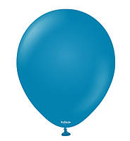 Воздушные шарики Kalisan (30 см) 10 шт, Турция, цвет - глубокий синий (пастель)