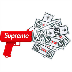 Пістолет для грошей Supreme подарунок на корпоратив вечірку день народження фотосесію