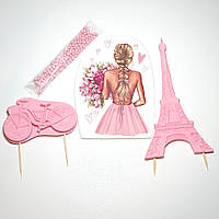 "Женский №1" набор из сахарной мастики для украшения тортов и кондитерских изделий