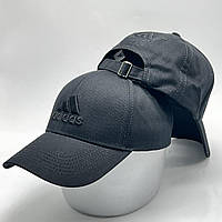 Стильная мужская женская кепка - бейсболка с логотипом и регулятором, черная VK 1436