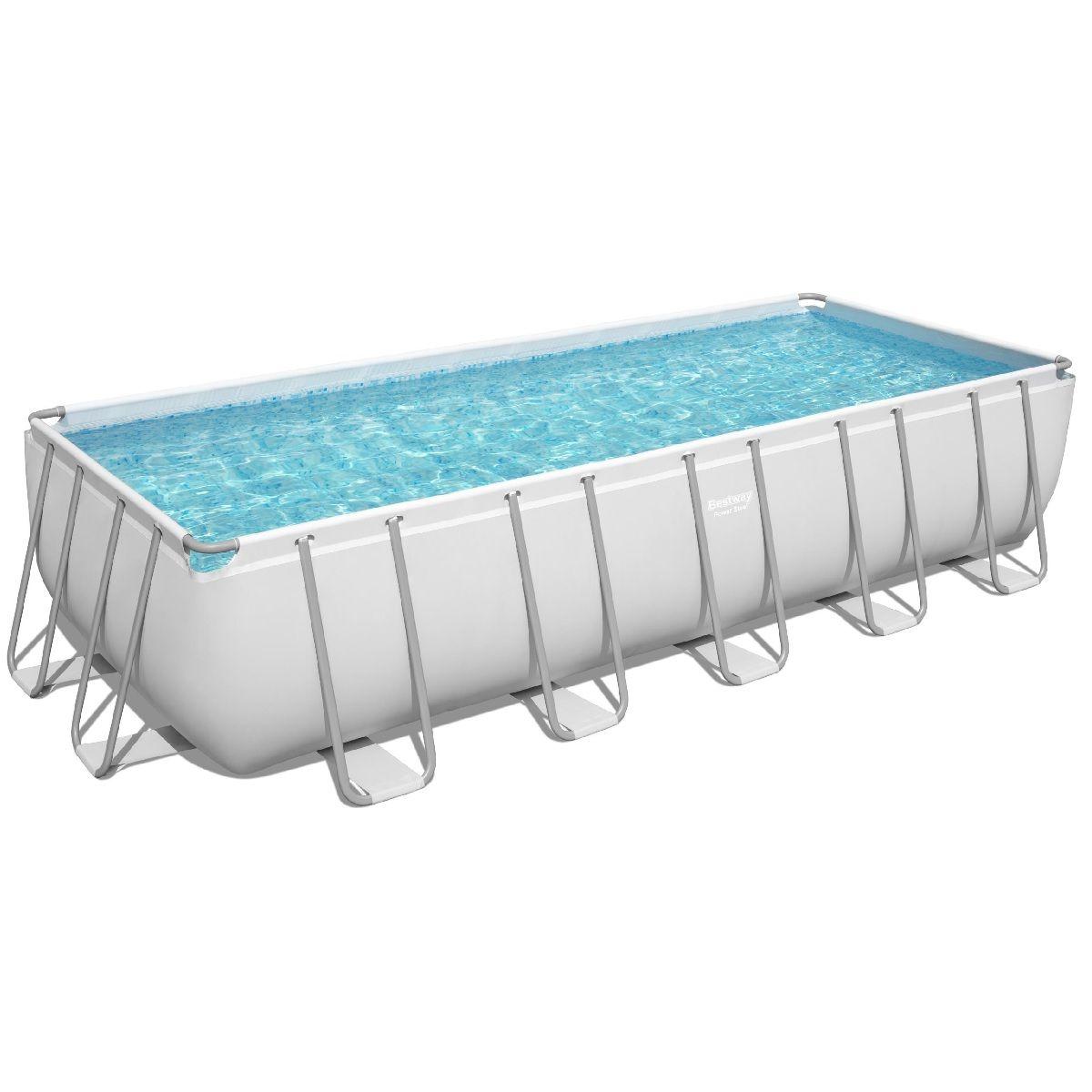 Каркасний басейн Bestway 5612B (640х274х132 см) з пісочним фільтром, сходами та тентом