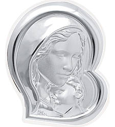 Срібна Ікона Мадонна з Немовлям 27x31см MA/E905/2WH