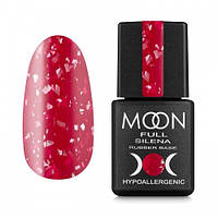 База каучукова Moon Full Silena 2038, червоно-ягыдний з срібною поталлю, 8 мл