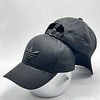 Стильная мужская женская кепка - бейсболка с логотипом и регулятором, черная VK 1437