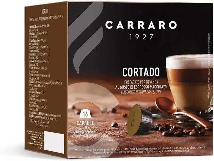 Кава в капсулах Carraro Dolce Gusto  Cortado 16 шт Італія