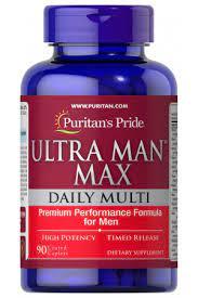 Ultra Man Max Daily Multi Puritan's Pride, 90 таблеток