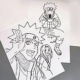 Картки-розмальовки А4 Наруто, фото 2