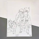 Картки-розмальовки А4 Наруто, фото 3