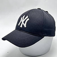 Стильная мужская женская кепка - бейсболка с логотипом и регулятором, черная VK 1439