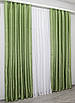 Комплект штор (2шт. 1,5х2,7м.) жакард, колекція "Савана". Колір оливковий. Код 517ш 30-280, фото 6