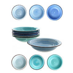 Тарілка керамічна глибока BAITA мікс 21,5 см. (ціна за 1 шт.) 45044