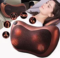 Массажная подушка подголовник Massage pillow for home and car 8028, виброподушка