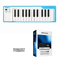 MIDI-клавіатура Arturia MicroLab (Blue) + Arturia Lab V (25 клавіш)