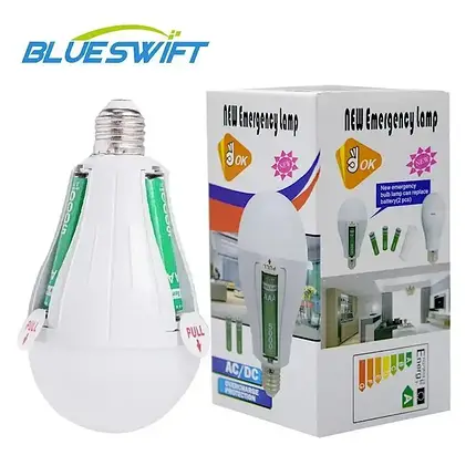 LED ЛАМПА НА АКУМУЛЯТОРІ E27 25 W (2 АКУМУЛЯТОРИ), фото 3