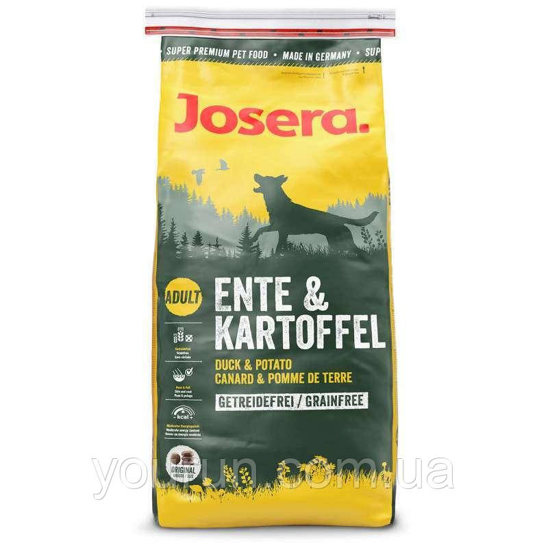 Josera (Йозера) Ente & Kartoffel - Беззерновой корм для взрослых собак (утка, картофель)15кг - фото 1 - id-p261147570