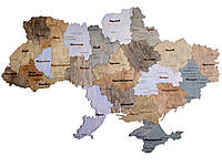 Карта України з дерева 1м