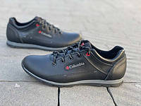 Мужские спортивные туфли кожаные черные C0028 41
