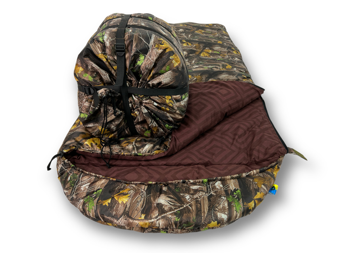 Тактичний військовий спальний мішок (до -25) з підігрівом на акумуляторі, спальник туристичний Power Bank, фото 1