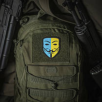 M-Tac нашивка Anonymous Black/Yellow/Blue, фото 6