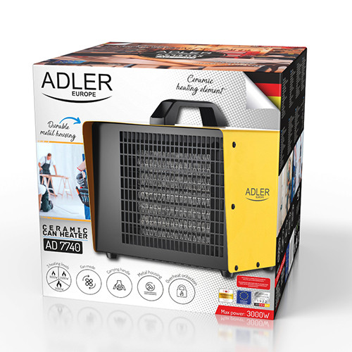 Тепловентилятор керамічний нагрівач Adler AD 7740