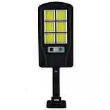 Ліхтар вуличний настінний Solar Light BK-818-6 COB із датчиком руху на сонячній батареї, фото 3