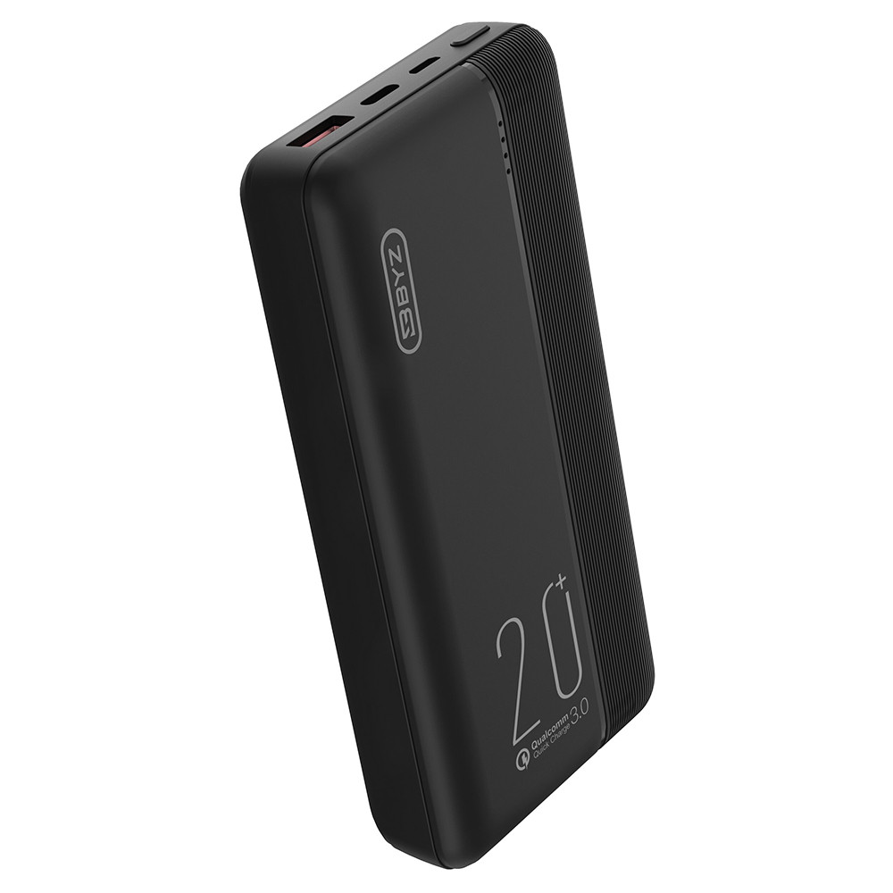 УМБ Power Bank (зовнішній акумулятор) BYZ W23 20000 мАг Чорний (BYZ-W23-B)