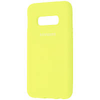 Чохол Silicone Cover Full Protective (AA) для Samsung Galaxy S10 Жовтий / Flash