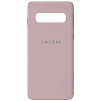 Чохол Silicone Cover Full Protective (AA) для Samsung Galaxy S10 Сірий / Lavender