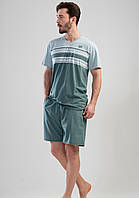Комплект мужской трикотажный футболка и шорты большые размеры в двух цветах