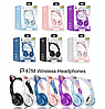 Bluetooth навушники P47М з котячими вушками, бездротові, LED підсвічування, Pink, фото 5