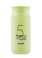 М'який бессульфатний шампунь з проботіками і яблучним оцтом Masil 5 Probiotics Apple Vinegar Shampoo 150 ml