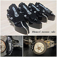 Накладка brembo на суппорт универсальная. На R15-18" диски. Чёрные.