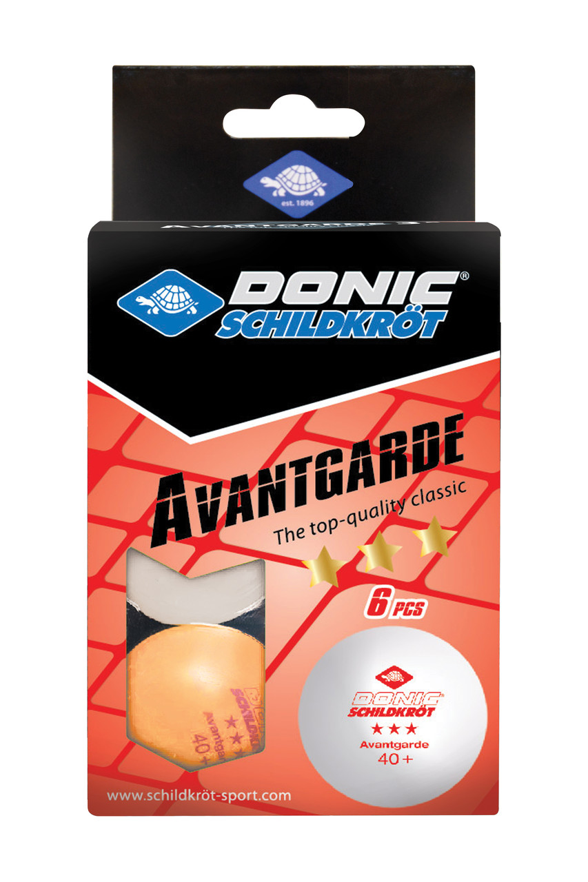 М'ячі для настільного тенісу 6 шт Donic-Schildkrot 3-Star Avantgarde