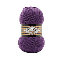 Пряжа Alize Superlana Klasik , цвет 44 тёмно- фиолетовый