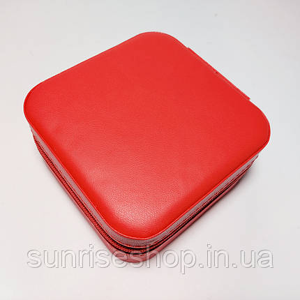 Скринька для прикрас на блискавці колір червоний купити оптом, фото 1