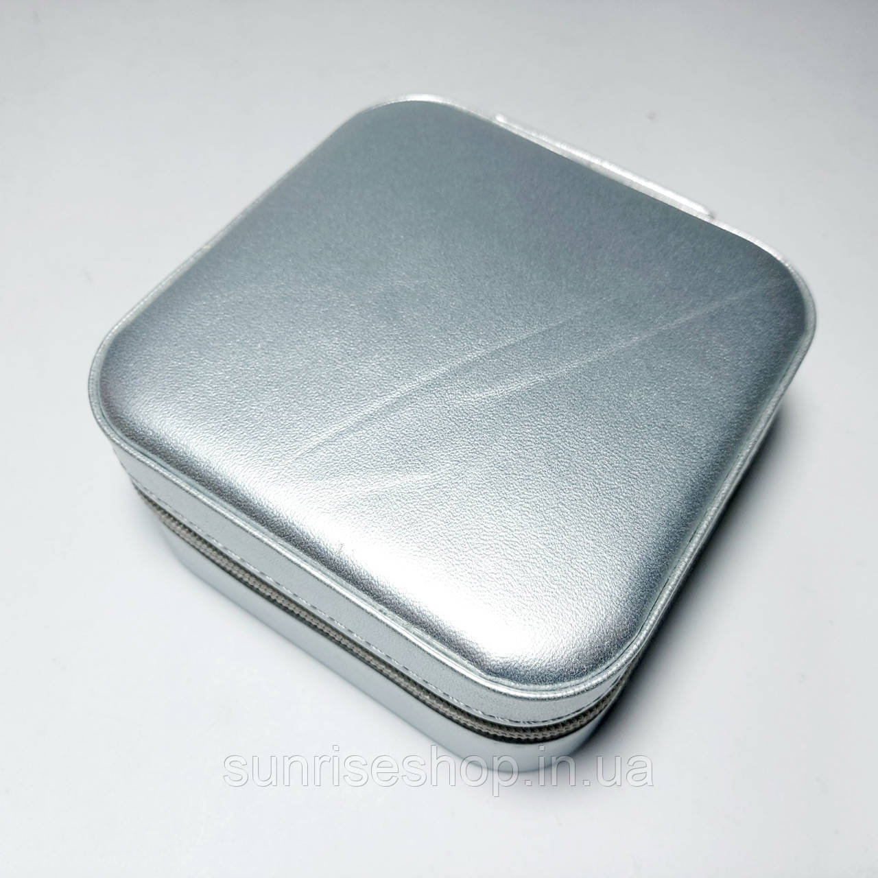 Скринька для прикрас на блискавці колір срібло купити оптом